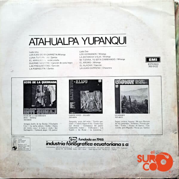 Disco de Vinilo Atahualpa Yupanqui - Vinilo Atahualpa Yupanqui Vinyl Record