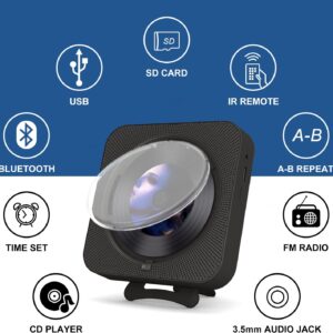 Reproductor de CD Player con Bluetooth, Radio FM y Control Remoto