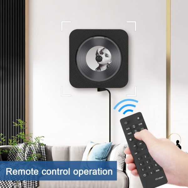 Reproductor de CD con Bluetooth, Radio FM y Control Remoto