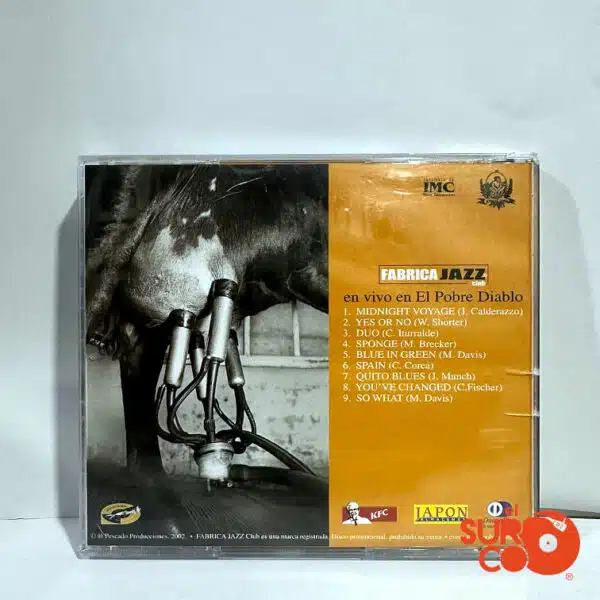 CD Fabrica Jazz Club - En Vivo En El Pobre Diablo
