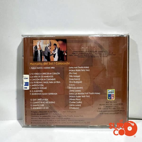 CD Memoria del Sol - De Cotacachi Para El Mundo Vol 10
