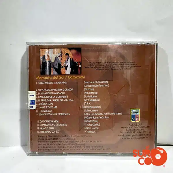 CD Memoria del Sol - De Cotacachi Para El Mundo Vol 10
