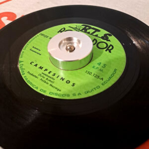 Adaptador de Aluminio 45 RPM para Vinilos y Tocadiscos