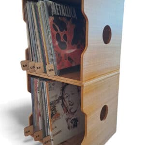 Organizador Alfabético para Vinilos – Separadores A–Z de Madera para Discos de Vinilo