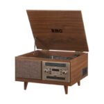 Tocadiscos Retro 8 en 1 RMC T15 con Bluetooth, CD, Cassette y Radio AM/FM
