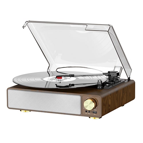 Tocadiscos Vintage 5 en 1 RMC T23 con Bluetooth, USB y Altavoces Integrados