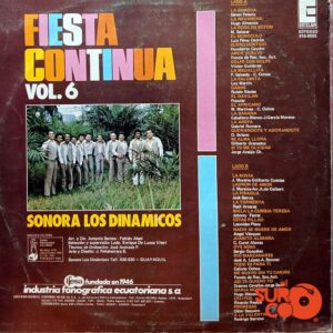 Vinilo Sonora Los Dinámicos - Fiesta Continua Vol 6