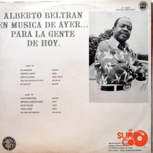 Vinilo Alberto Beltrán - En Música De Ayer...Para La Gente De Hoy