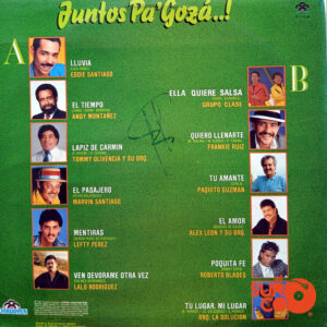 Vinilo Eddie Santiago - Juntos Pa'goza