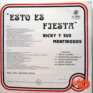 Vinilo Ricky Y Sus Mentirosos - Esto Es Fiesta