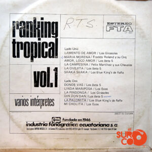 Vinilo Los Beta 5 - Ranking Tropical