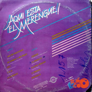 Vinilo Manuel de Jesús - Aquí Esta El Merengue