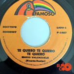 Vinilo Mario Valenzuela - Amor Loco Dura Poco / Te Quiero Te Quiero Te Quiero