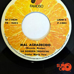 Vinilo La Sonora Tropical - Mal Agradecido / Fidelidad