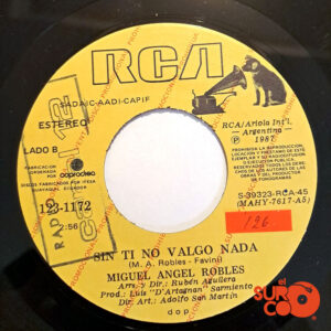 Vinilo Miguel Angel Robles - Maldito Coche Negro / Sin Ti No Valgo Nada