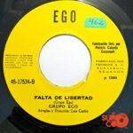 Vinilo Grupo Ego - Una Noche Más / Falta De Libertad