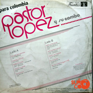 Vinilo Pastor López - Para Colombia